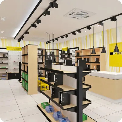 Краски для магазинов, торговых залов